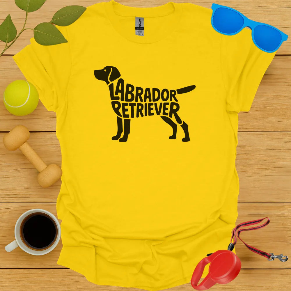 Labrador Retriver Typography Tee