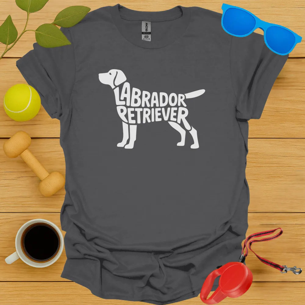 Labrador Retriver Typography Tee