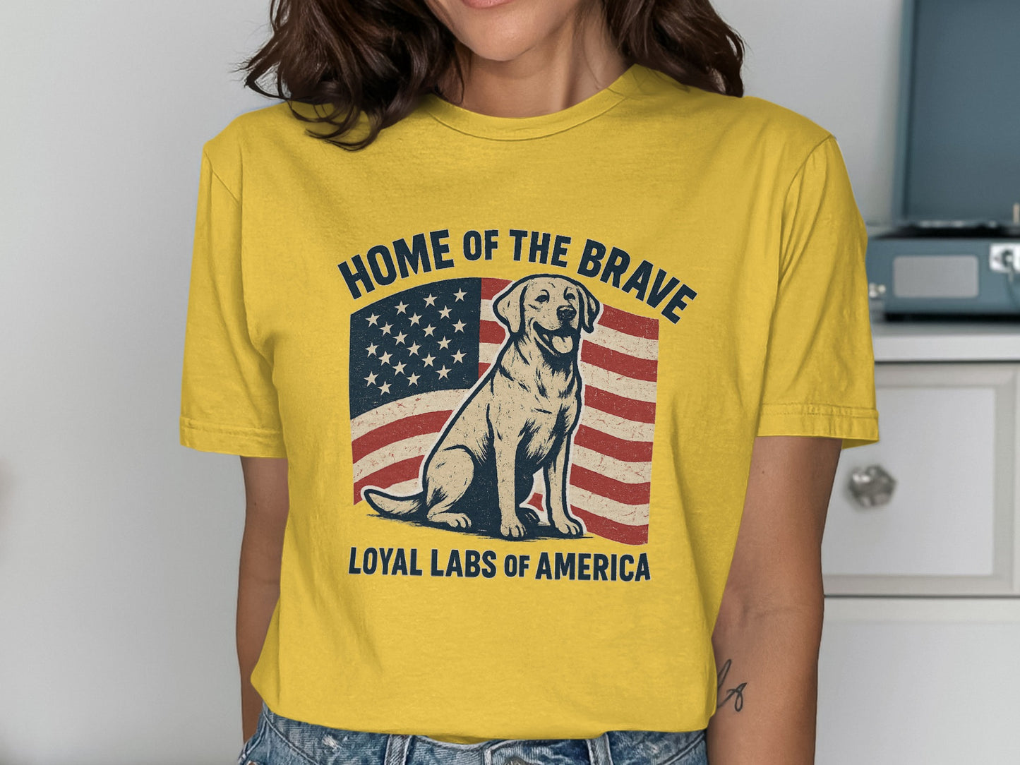Home of the Brave Loyal Labs of America shirt product