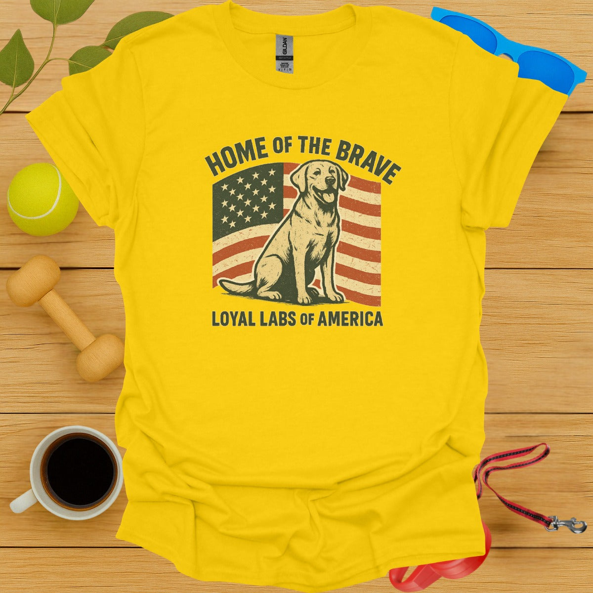 Home of the Brave Loyal Labs of America T-Shirt product