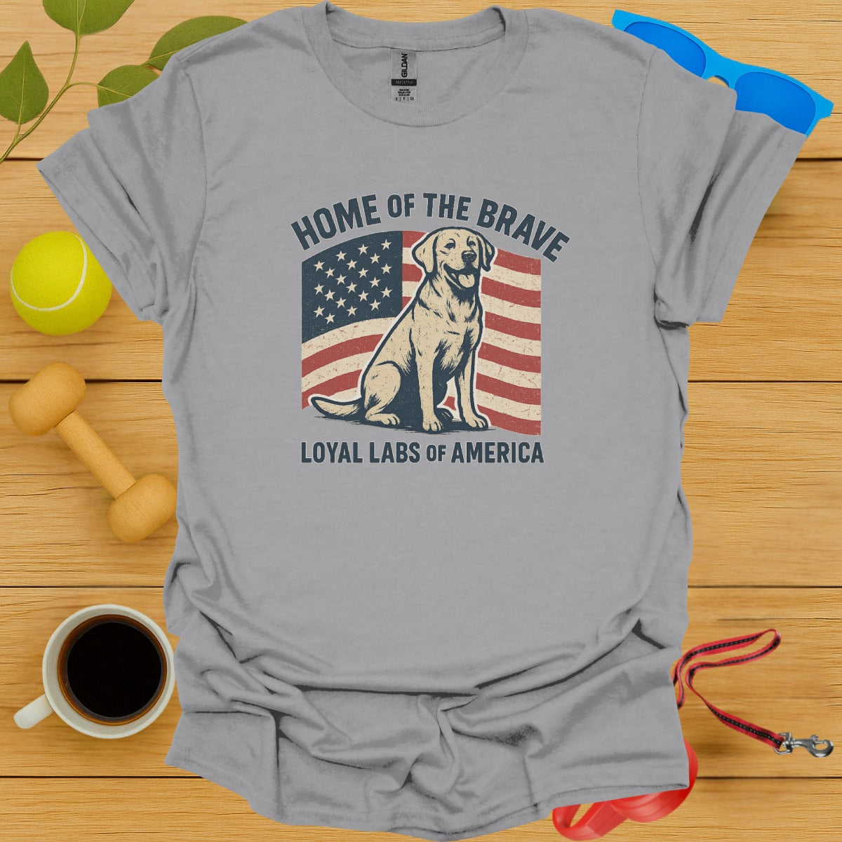 Home of the Brave Loyal Labs of America T-Shirt product