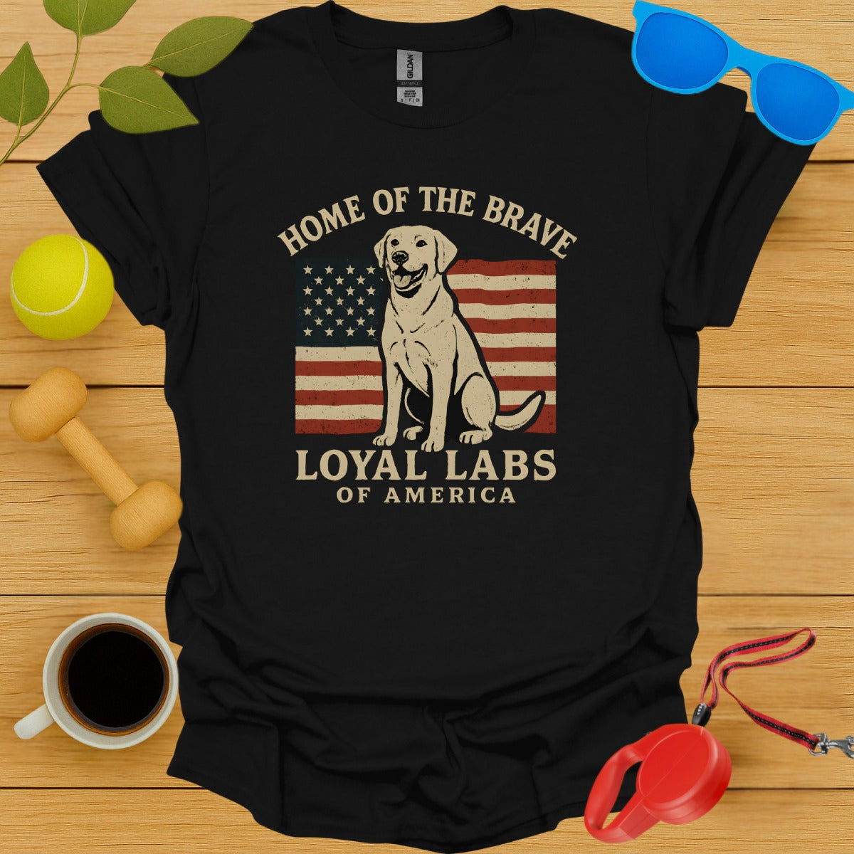Home of the Brave Loyal Labs of America T-shirt product
