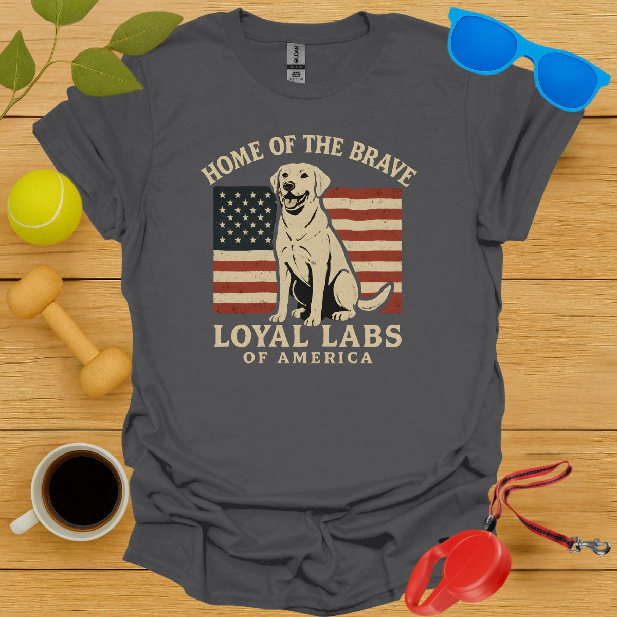 Home of the Brave Loyal Labs of America T-shirt product