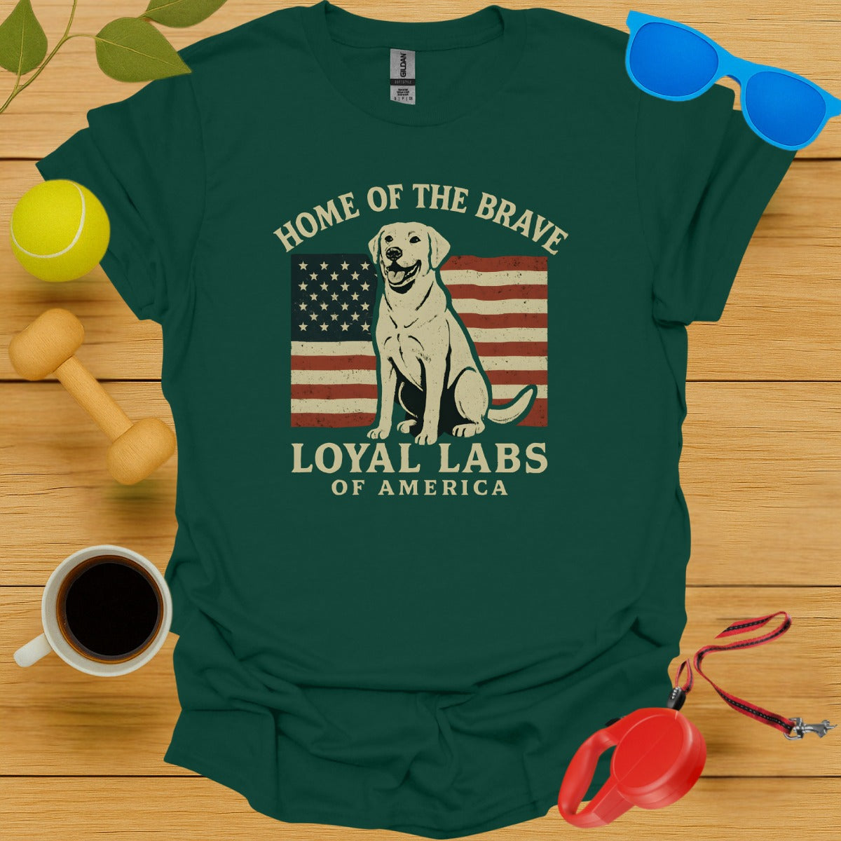 Home of the Brave Loyal Labs of America T-shirt product
