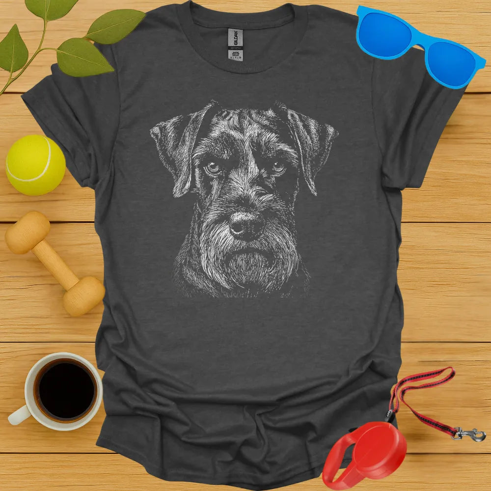 Miniature Schnauser Portrait Tee