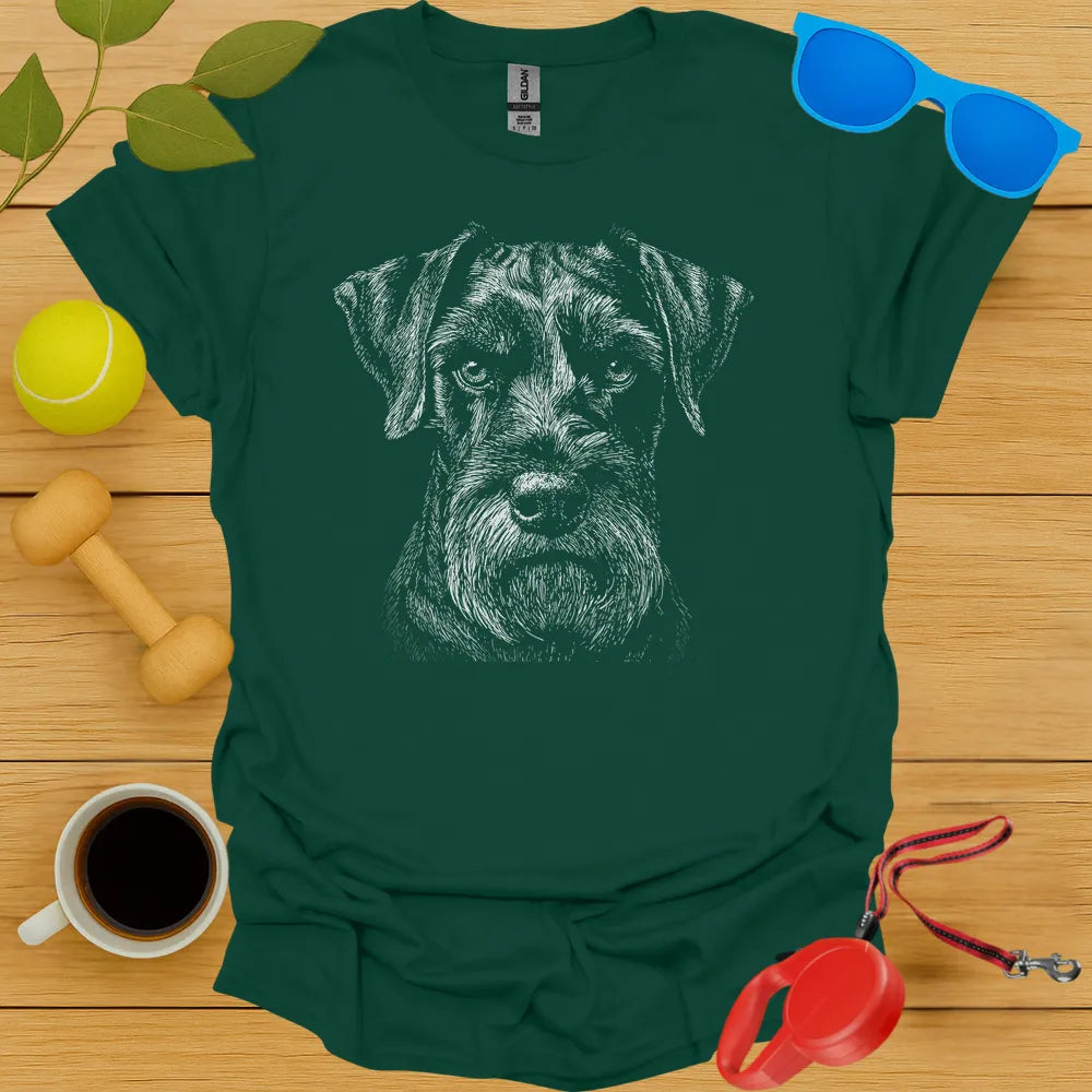 Miniature Schnauser Portrait Tee