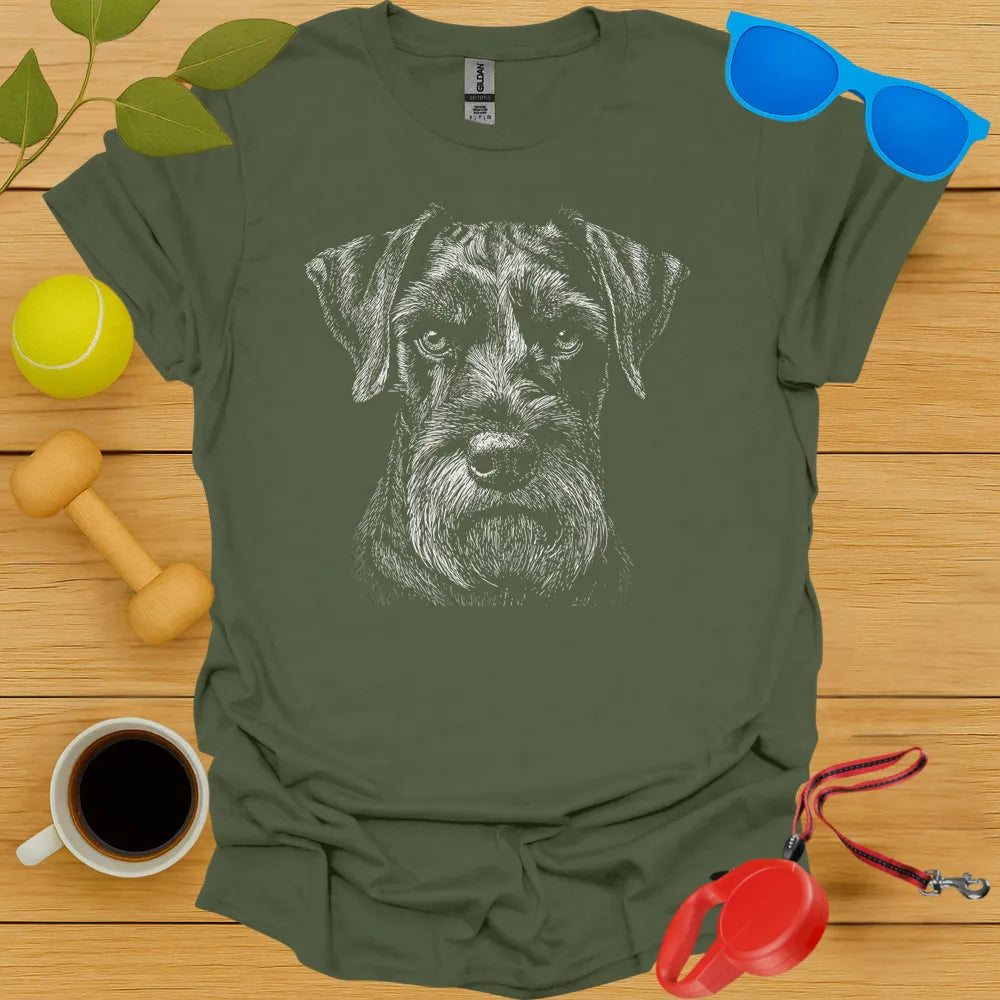 Miniature Schnauser Portrait Tee