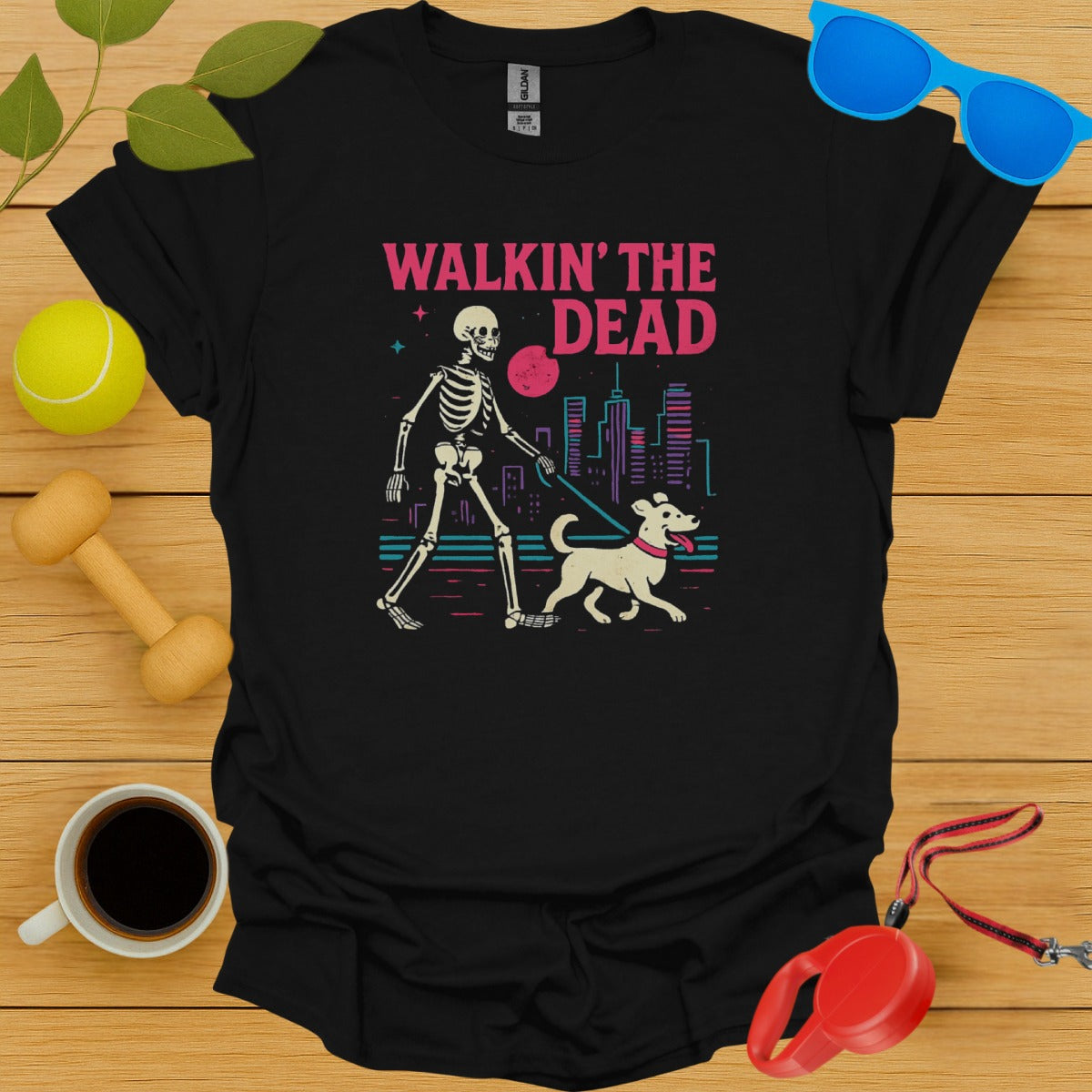Walkin' The Dead Skeleton And Dog Shirt product