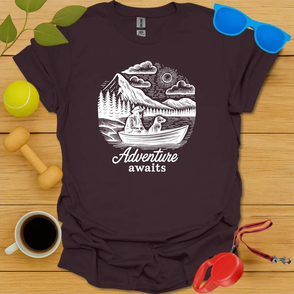 Outdoor Explorer Shirt | Adventure Awaits Dog Design-Critter Lane