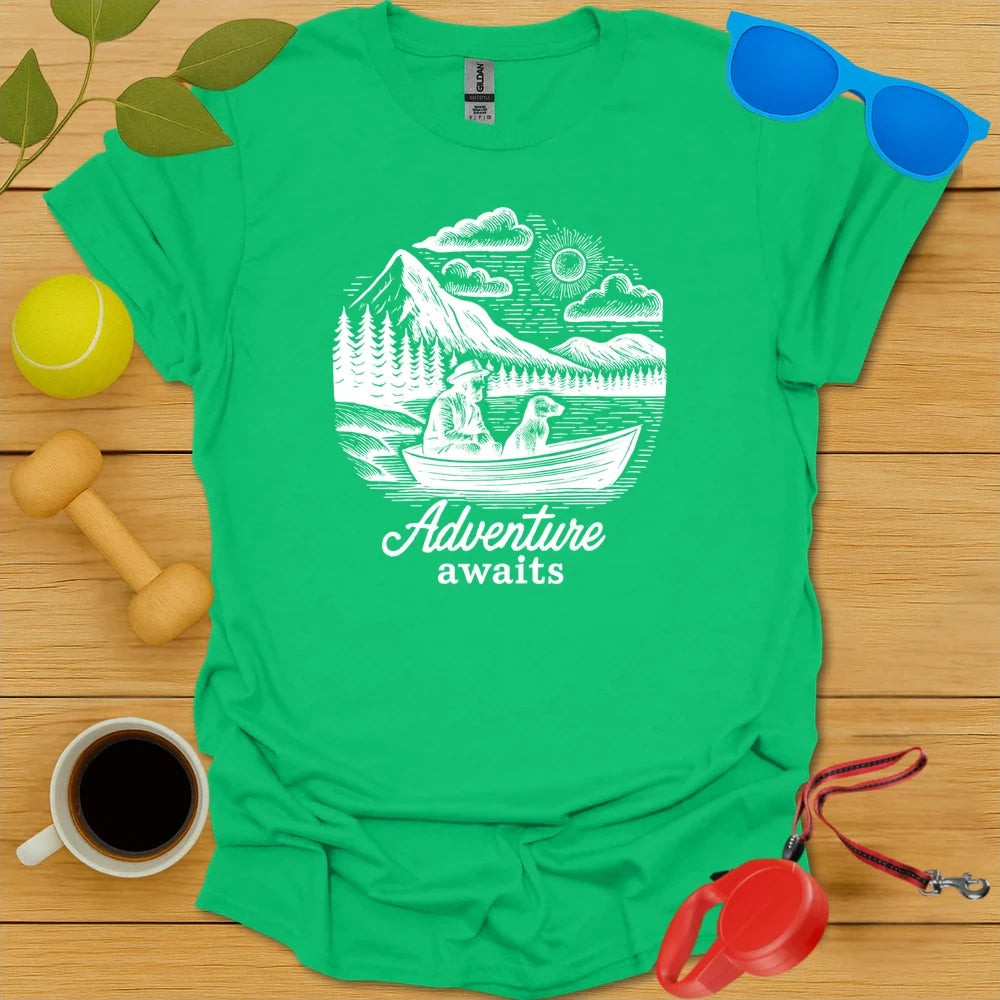 Outdoor Explorer Shirt | Adventure Awaits Dog Design-Critter Lane