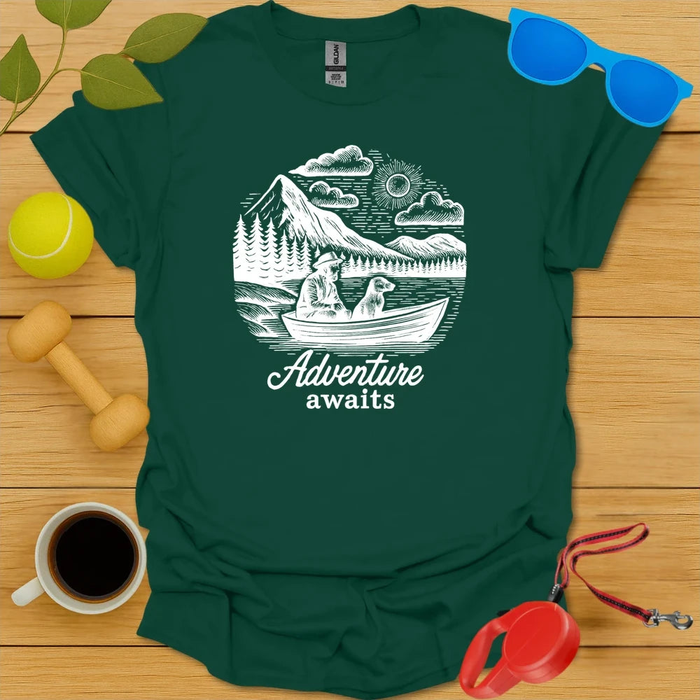 Outdoor Explorer Shirt | Adventure Awaits Dog Design-Critter Lane
