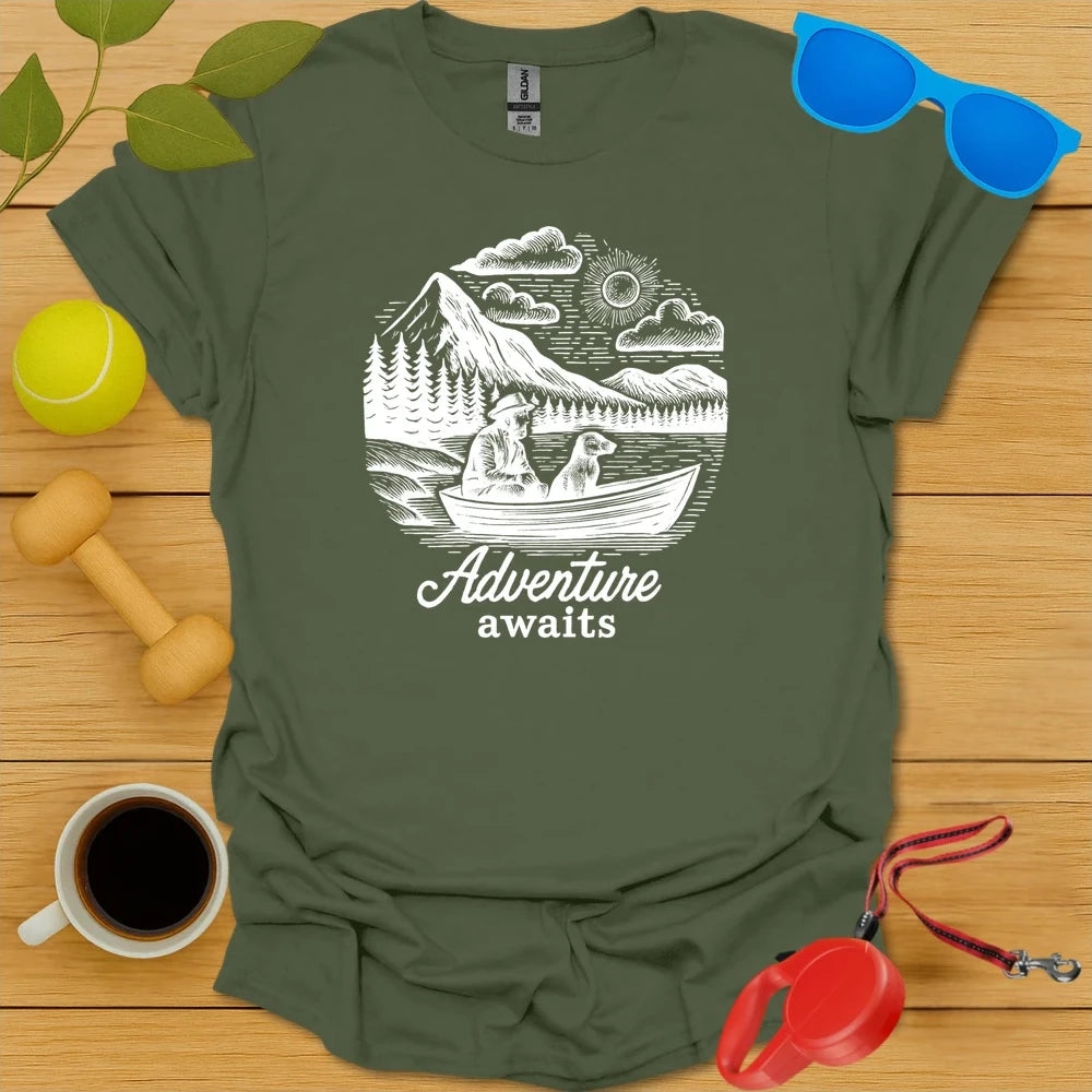Outdoor Explorer Shirt | Adventure Awaits Dog Design-Critter Lane