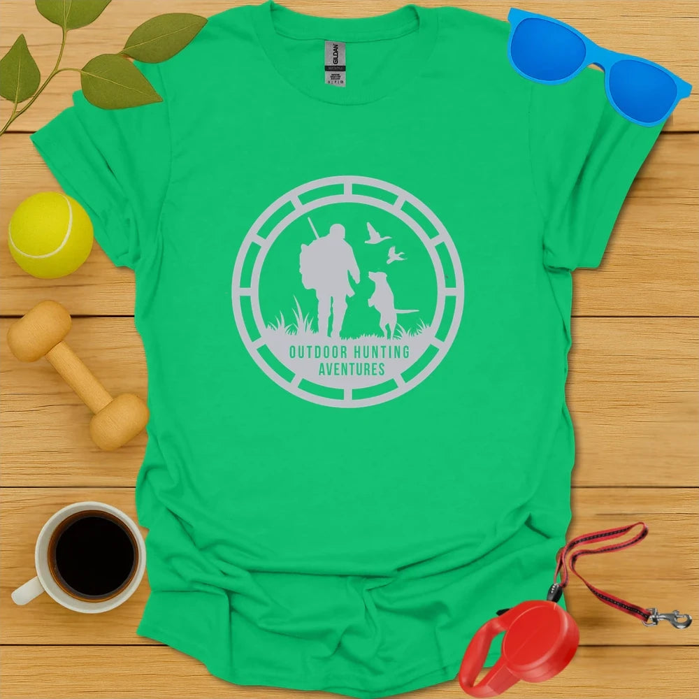 Outdoor Hunting Adventures Tee - Irish Green