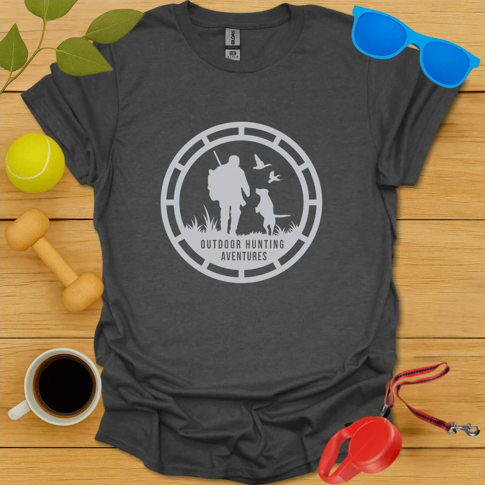 Outdoor Hunting Adventures Tee - Dark Heather