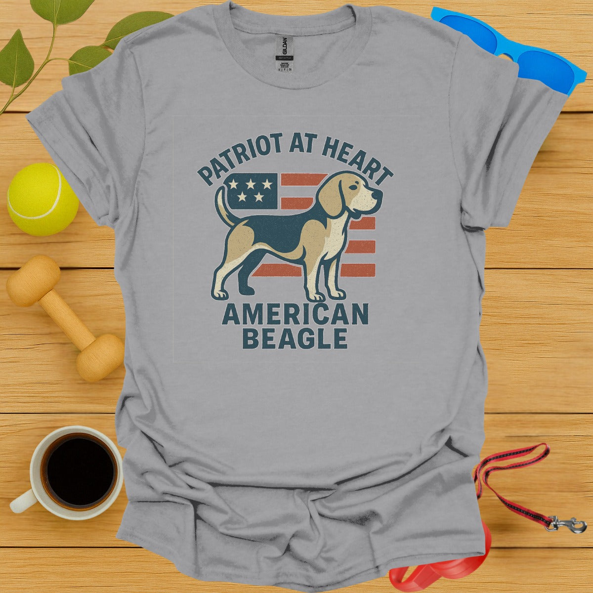 Patriot at Heart American Beagle T-shirt product type