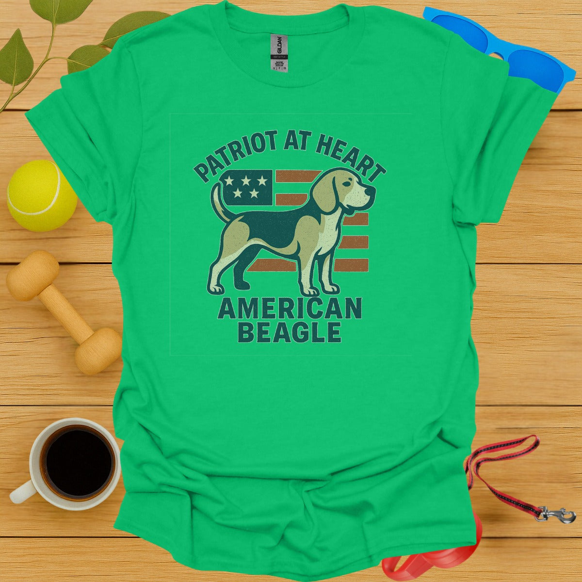 Patriot at Heart American Beagle T-Shirt product