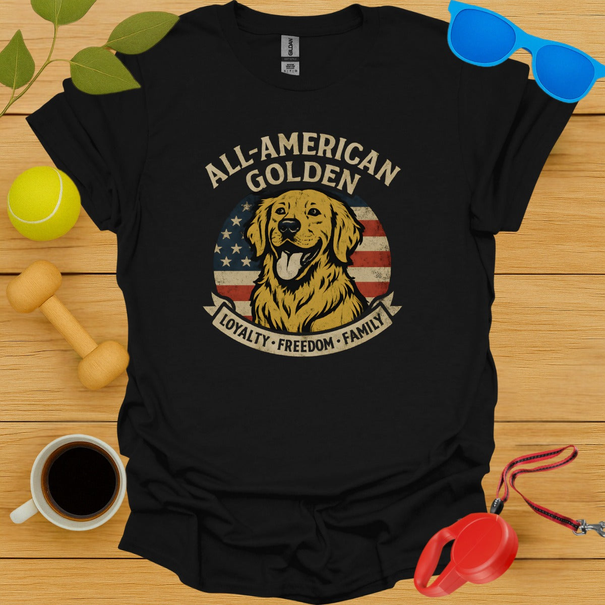 All-American Golden Loyalty Freedom Family T-Shirt product