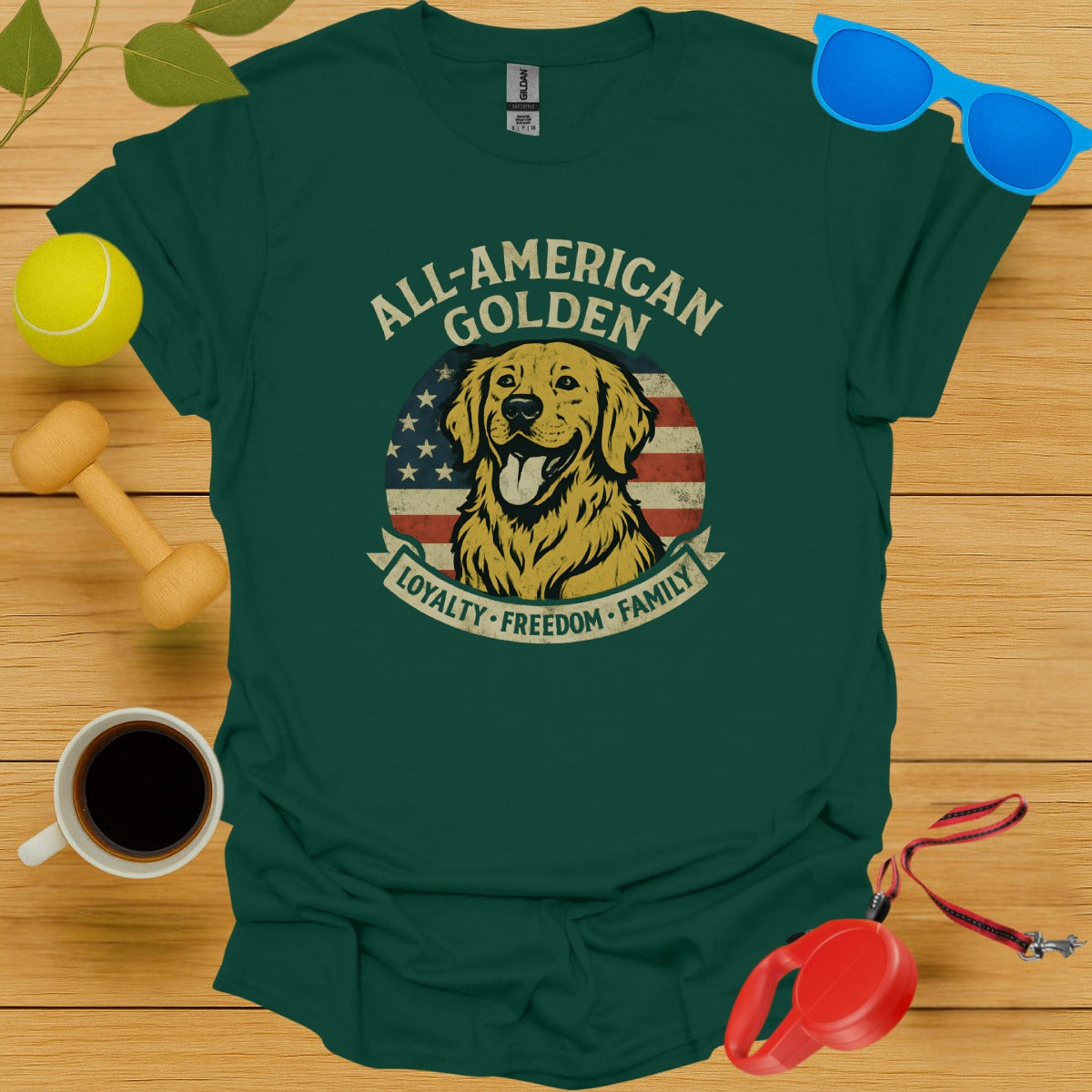 All-American Golden Loyalty Freedom Family Shirt product