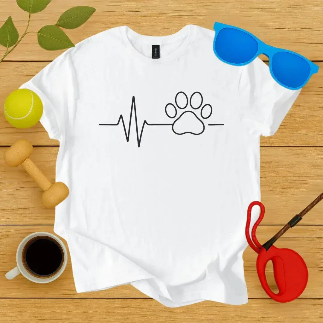 Paw Print Heartbeat T-Shirt