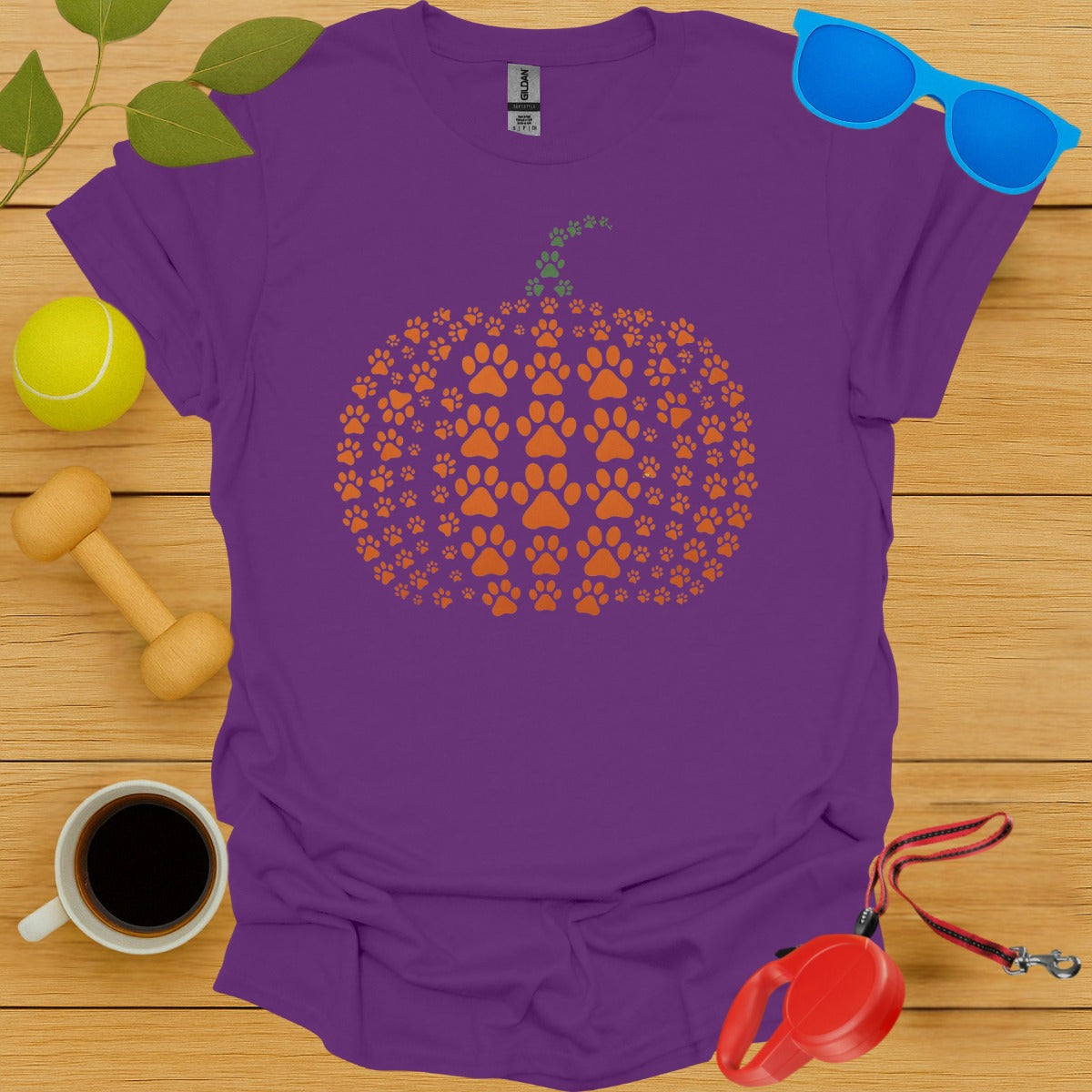 Halloween Pumpkin Paws Graphic Short Sleeve product type