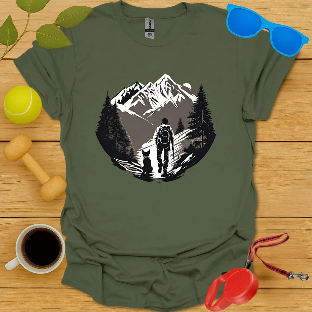 Paws on the Path | Hiking Graphic T-Shirt
