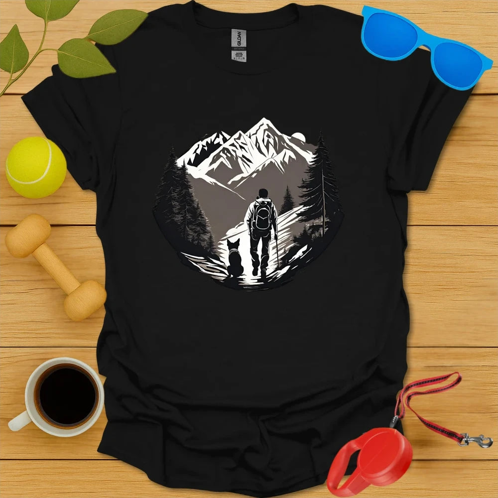 Paws on the Path | Hiking Graphic T-Shirt