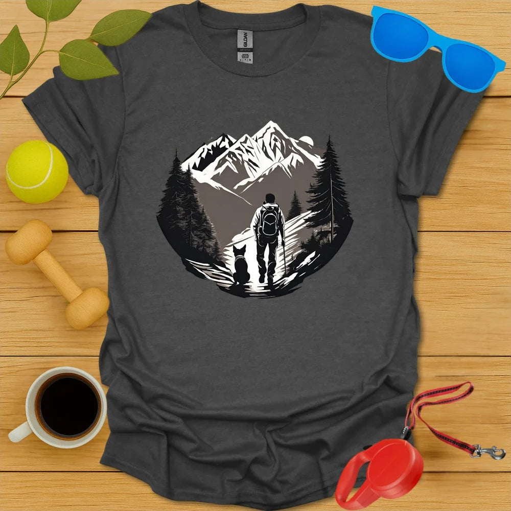 Paws on the Path | Hiking Graphic T-Shirt