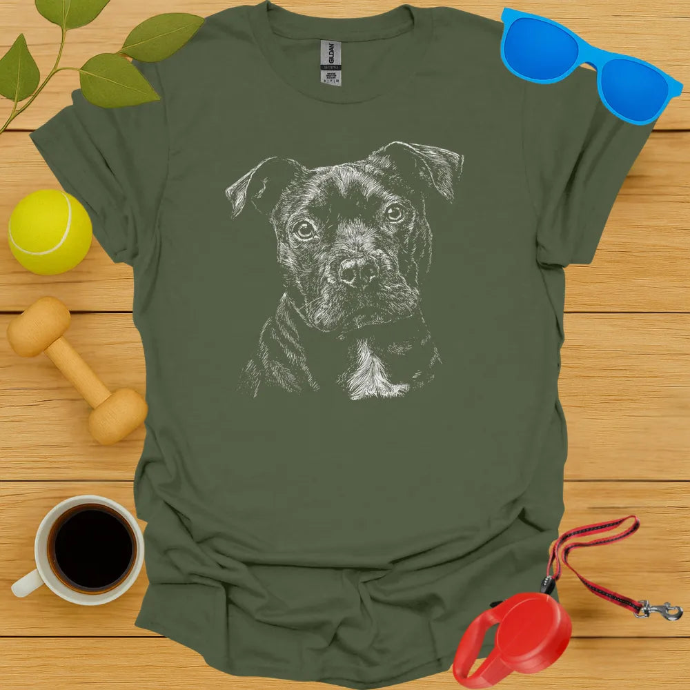 Pitbull Portrait Tee