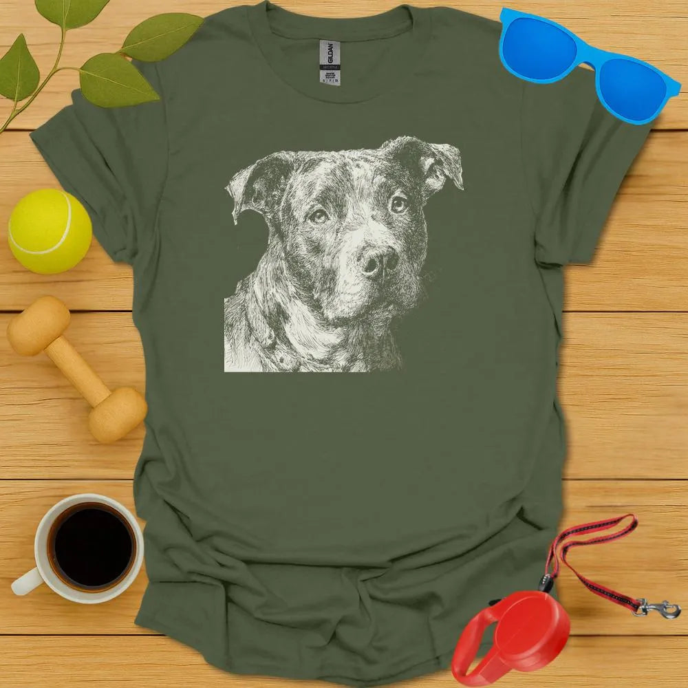 Pitbull Portrait Tee