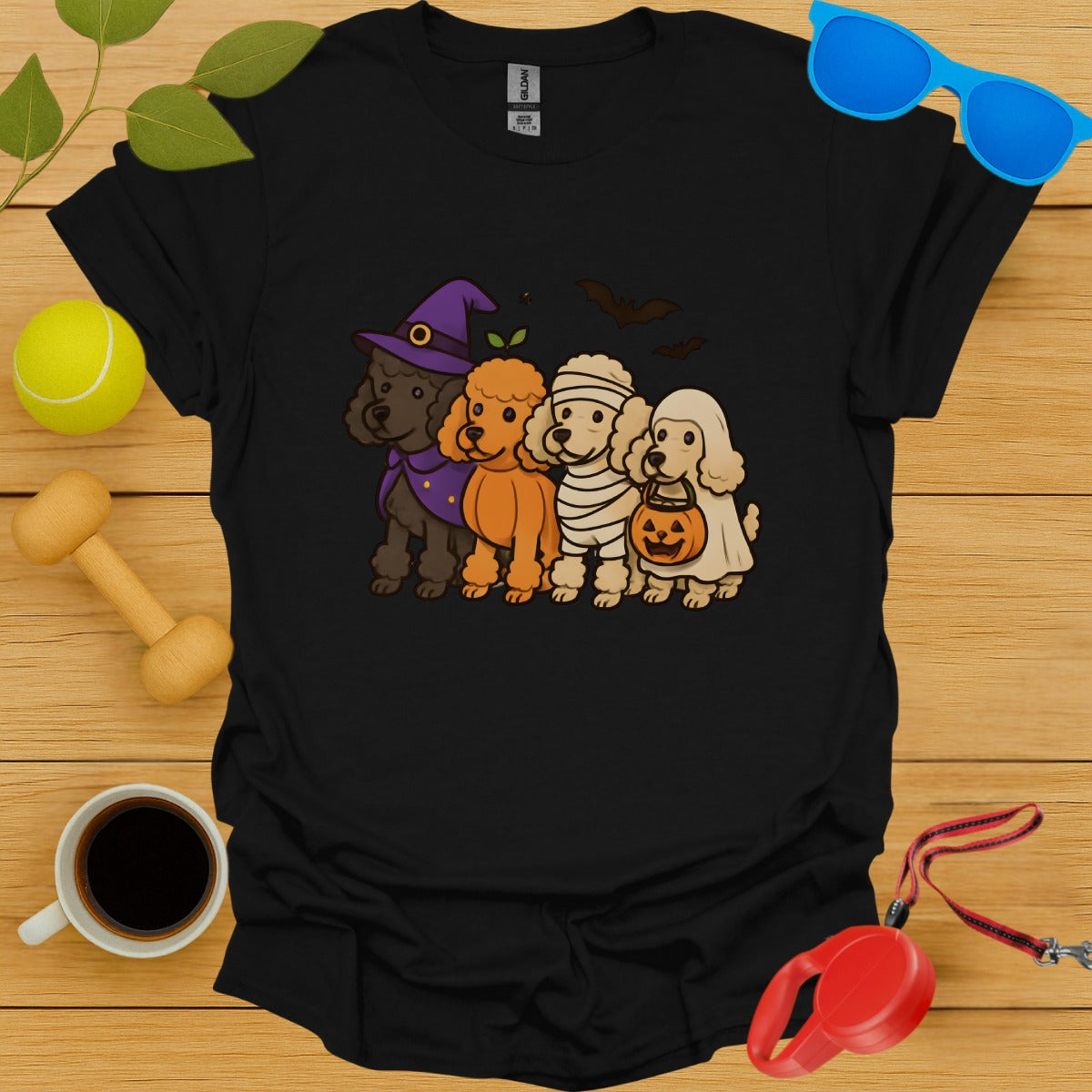 Cute Halloween Dogs Graphic Tee product type