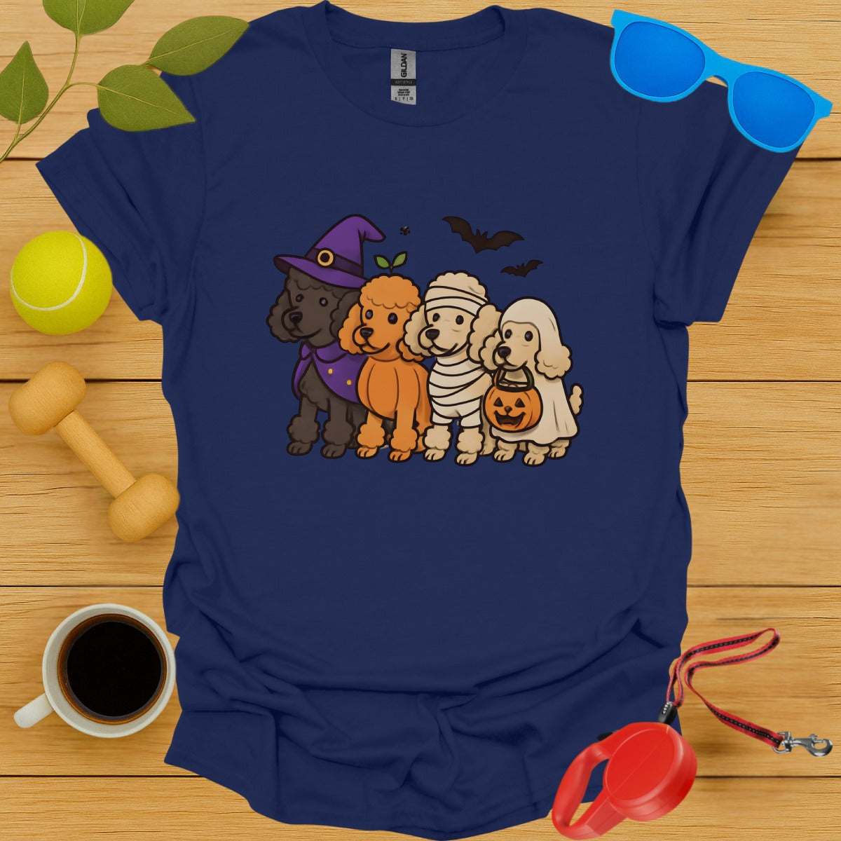 Cute Halloween Dogs Graphic Tee Shirt product type