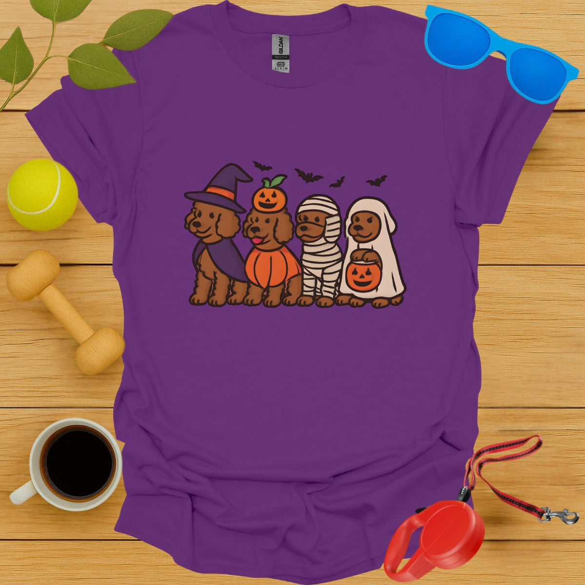 Cute Dogs in Halloween Costumes Graphic Shirt product