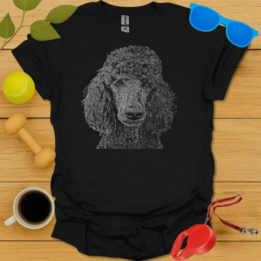 Poodle Monochrome Portrait Tee