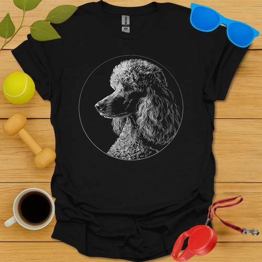 Poodle Monoline Portrait Tee