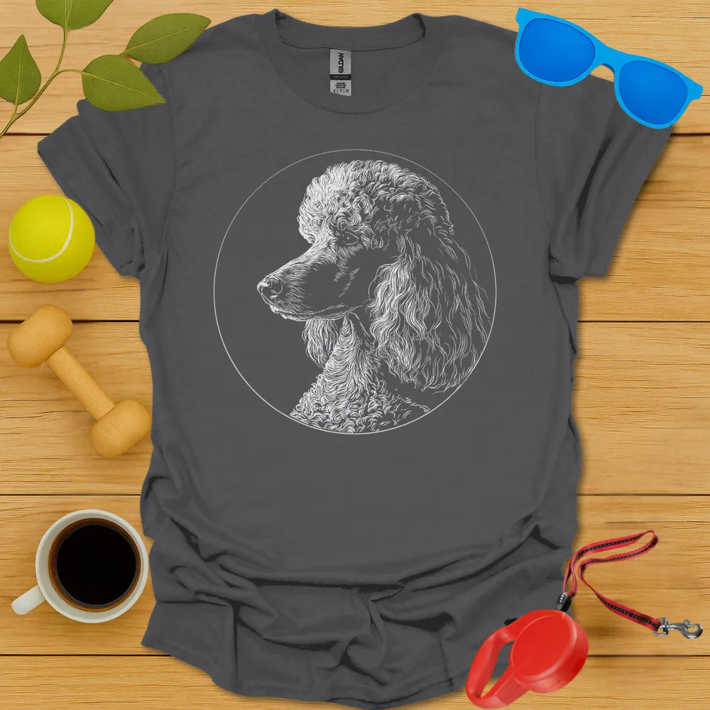 Poodle Monoline Portrait Tee