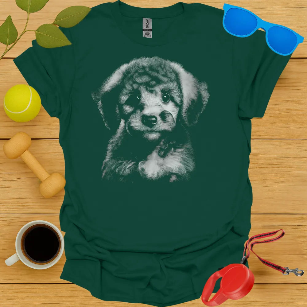 Poodle Puppy Portrait Tee