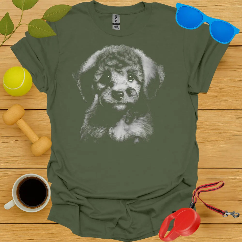 Poodle Puppy Portrait Tee