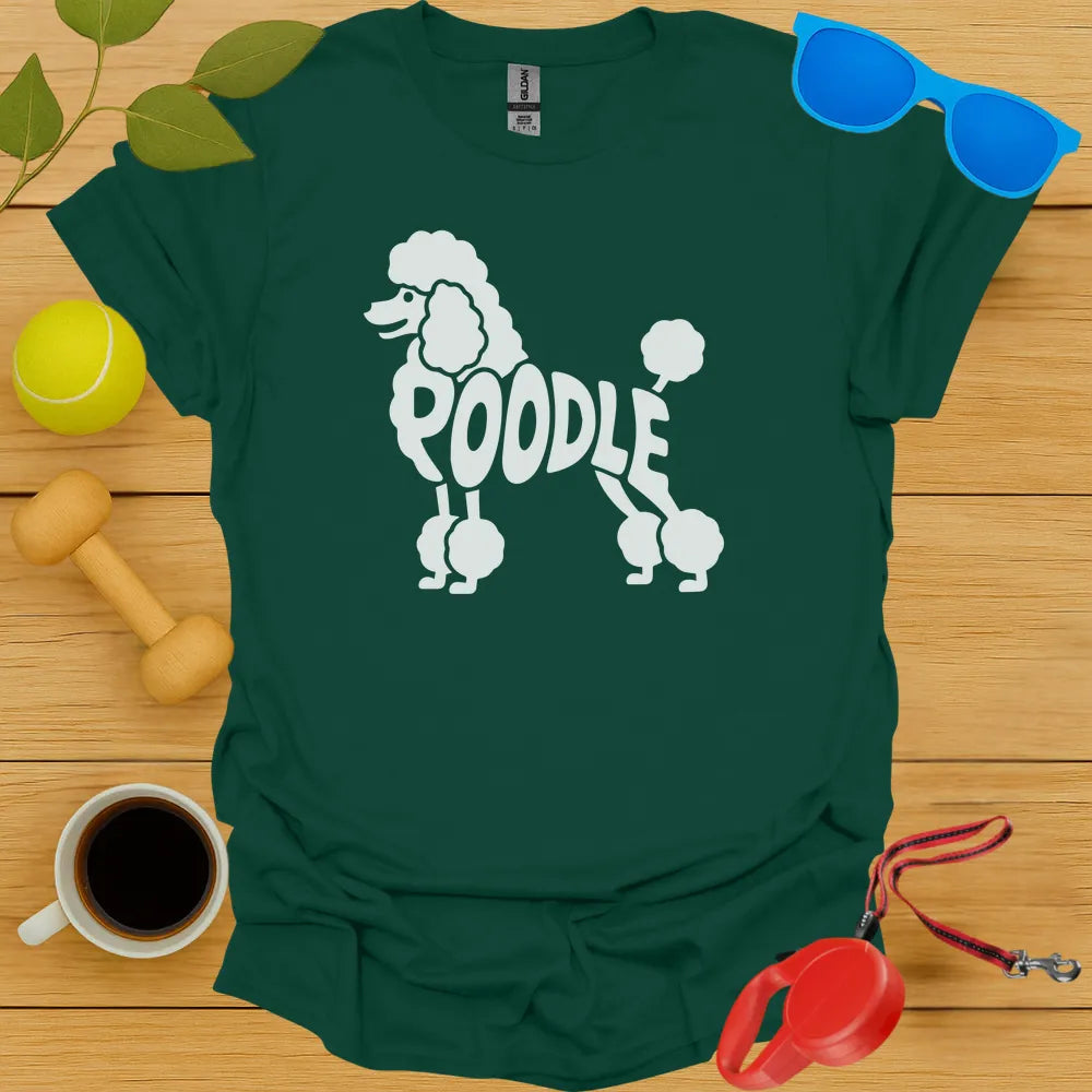 Poodle Typography Tee