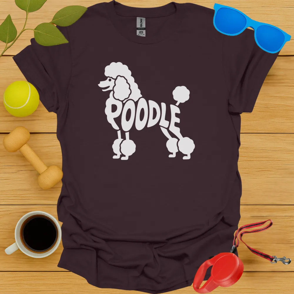 Poodle Typography Tee