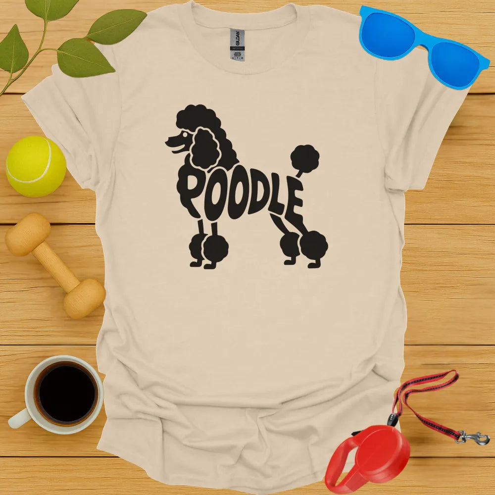 Poodle Typography Tee