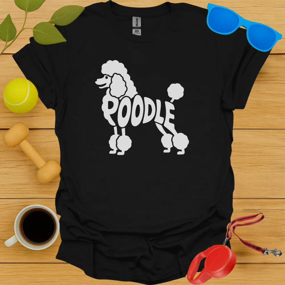 Poodle Typography Tee
