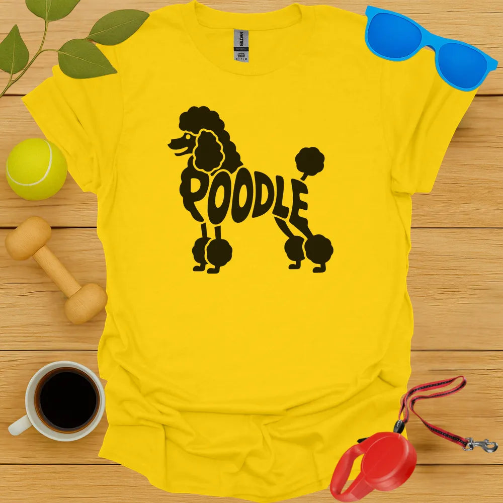 Poodle Typography Tee