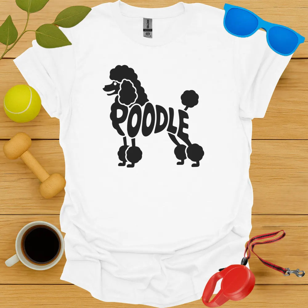 Poodle Typography Tee