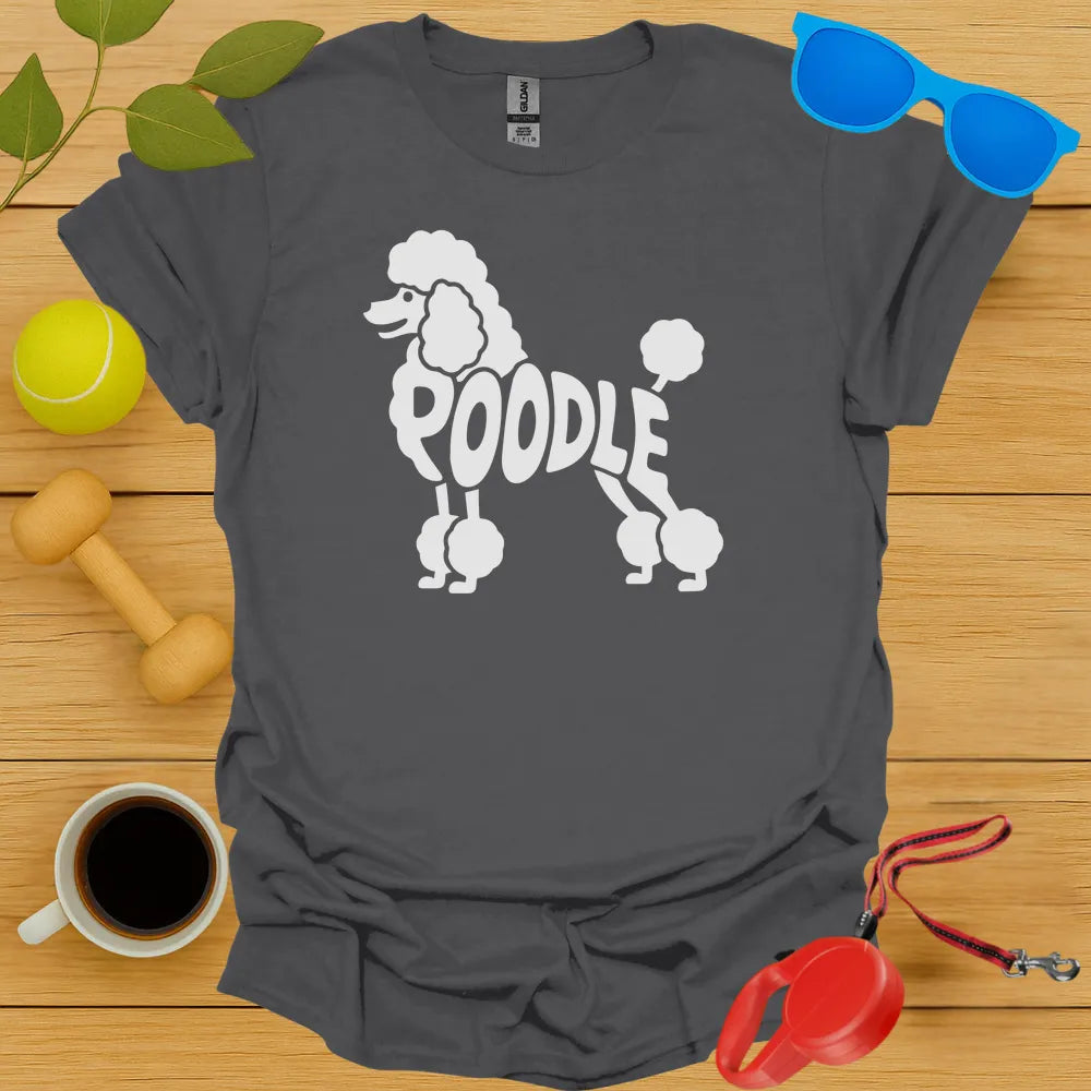 Poodle Typography Tee