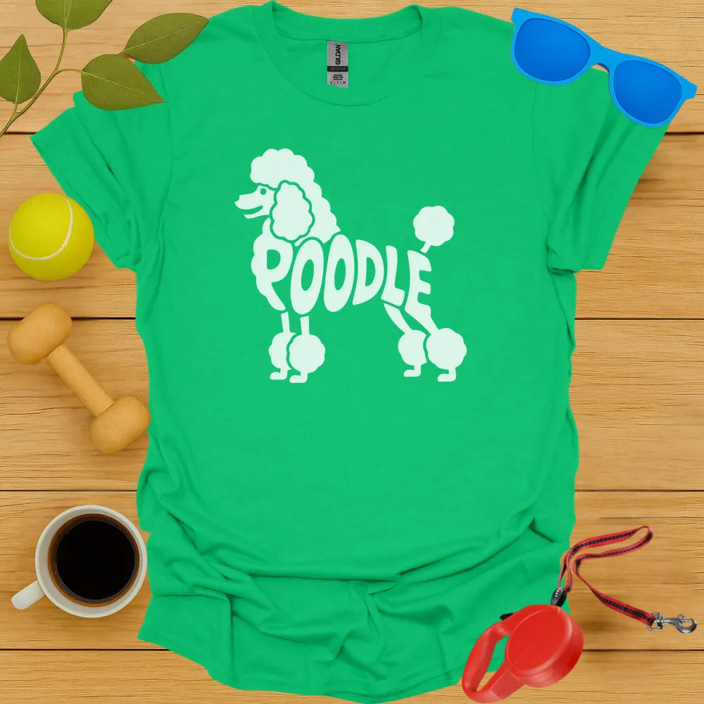 Poodle Typography Tee