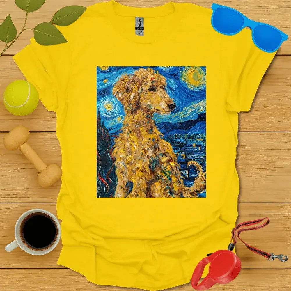 Poodle Vanm Gogh Portrait Tee