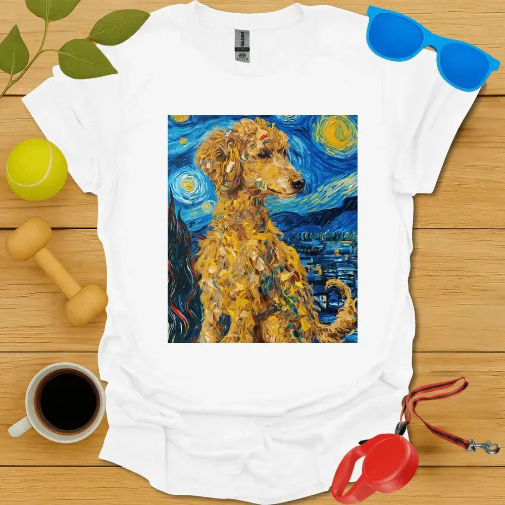 Poodle Vanm Gogh Portrait Tee