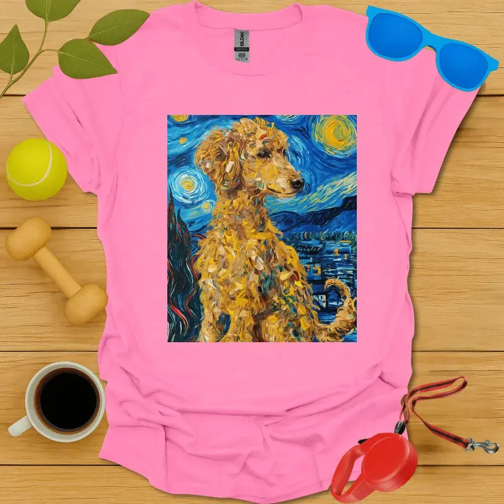 Poodle Vanm Gogh Portrait Tee