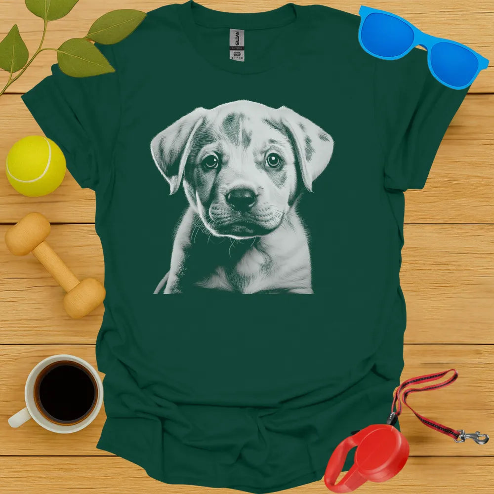 Rottweiler Puppy Portrait Tee