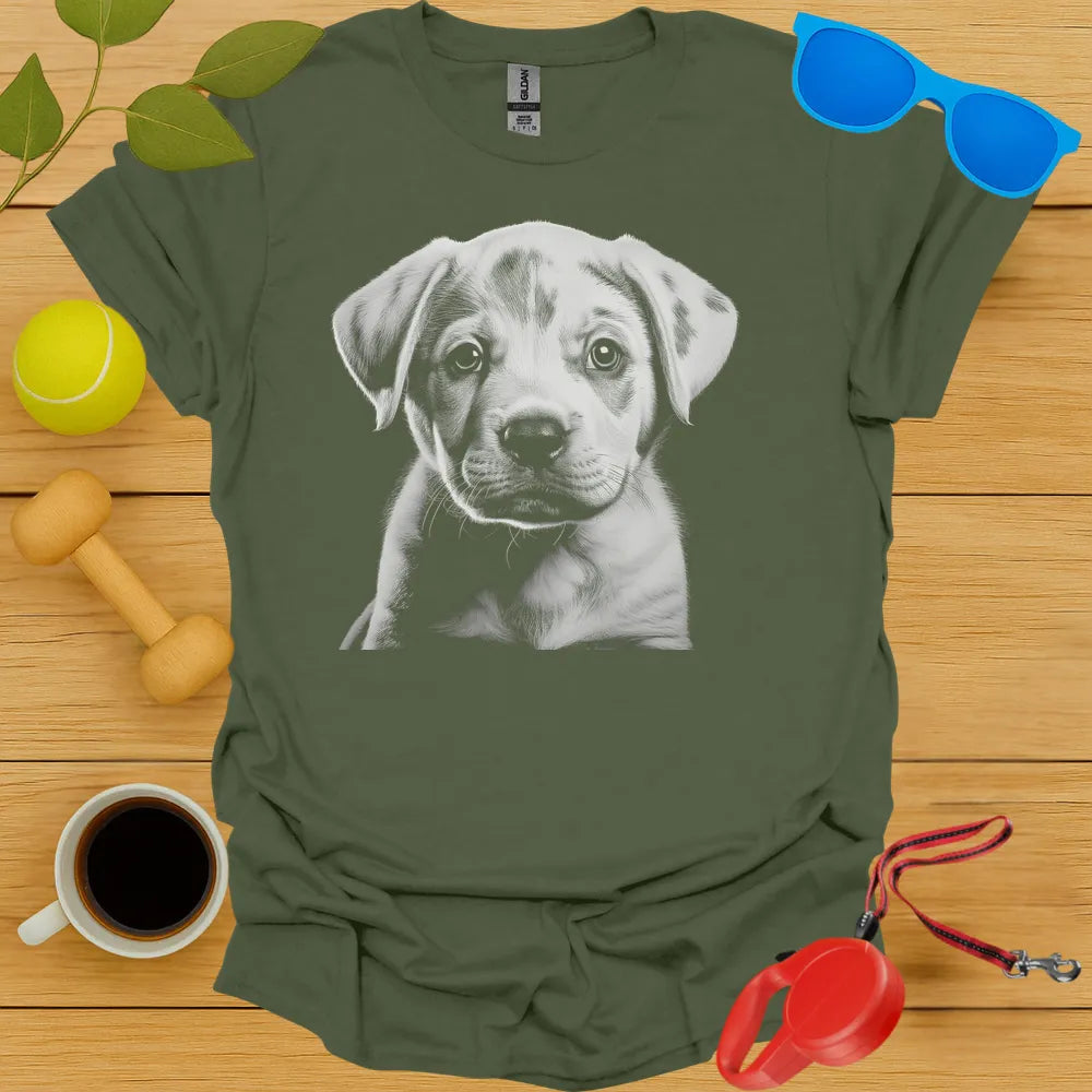 Rottweiler Puppy Portrait Tee